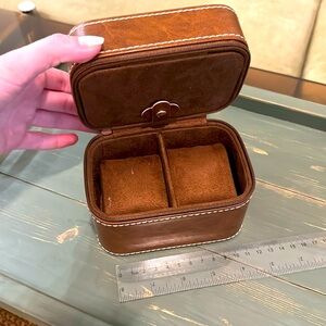 Handmade Leather watch and jewelry box - Unisex